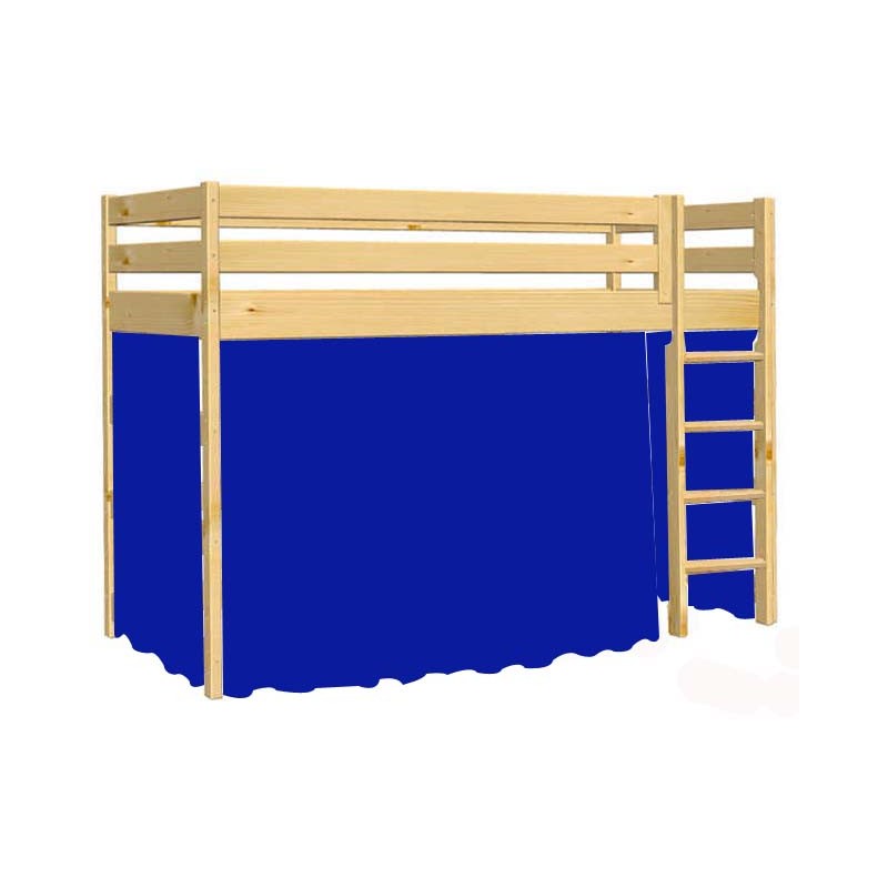 Hochbett Vorhang-Set Heidi Höhe 105 cm zu 150 cm hohe Betten, direkt von silenta  Farbe blau